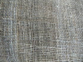 Hemp net, handwoven