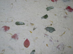 50 x 75 cm lokta ja bougainvillea, mintunlehti, kehäkukka, D/40, kalanteroitu