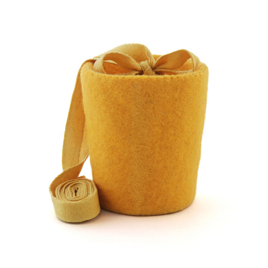 C06 butterfly, sunny yellow, felt cone urn, baby