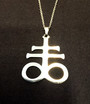 Leviathan cross (hopean värinen riipus)