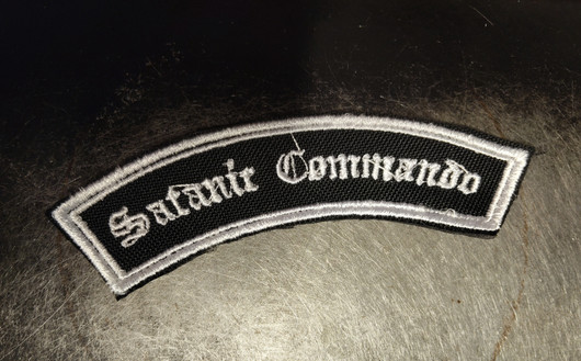 Satanic commando arch patch, SMALL