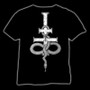 Leviathan cross and serpent t-paita