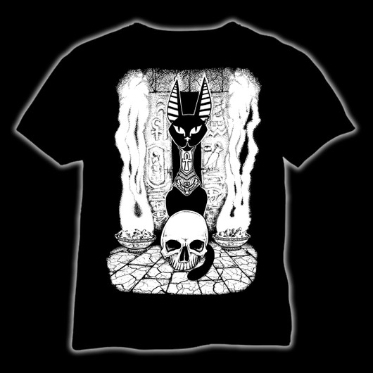 Gothic Cat T-paita