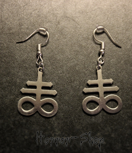 Leviathan cross earrings