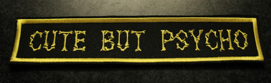 Cute but psycho - yellow (Patch)