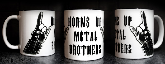 Horns Up Metal Brothers Mug