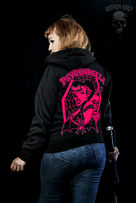 Psychobella hoodie with ziper