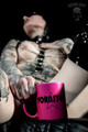Neon pink PORNSTAR -mug