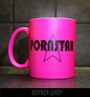 Neon pink PORNSTAR -mug