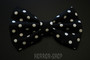 Hair decoration,  Polkadot black