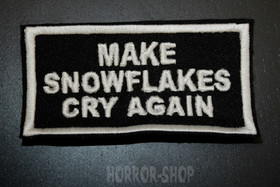 Make snowflakes cry again kangasmerkki