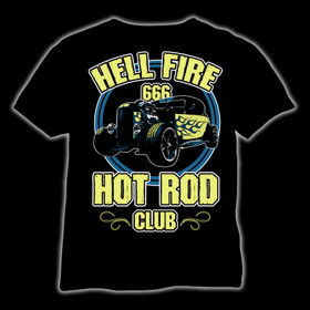 Hell Fire 666 Hot Rod Club, t-shirt