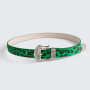 Green leopard belt for women