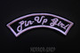 Pinup girl arch patch, pink