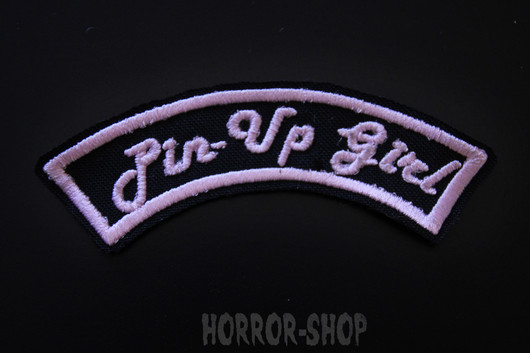 Pinup girl arch patch, pink