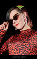 Leopard retro cat eye sunglasses