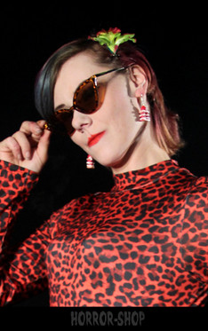 Leopardikuvioiset retro cat eye aurinkolasit