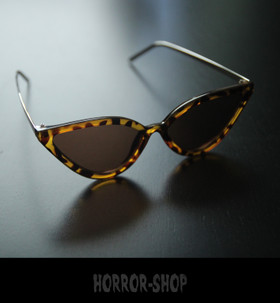 Leopardikuvioiset retro cat eye aurinkolasit