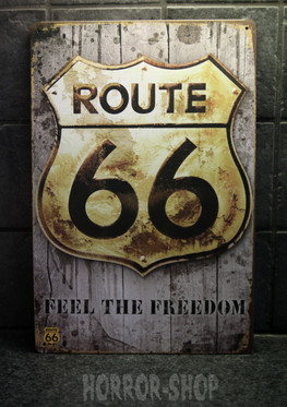 Route 66 Feel the freedom -sign
