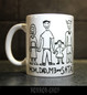 Mom Dad Me and Satan -mug