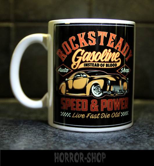 Gasoline instead of blood (mug)