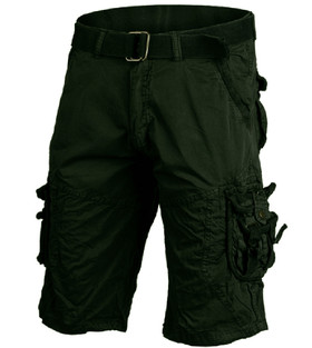 GREEN VINTAGE SURVIVAL SHORTS PREWASH