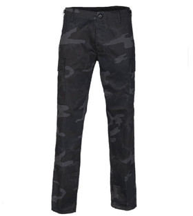 US RANGER HOSE TYP BDU 'STRAIGHT CUT' BLACK CAMO