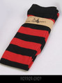 Black and red striped Knee socks