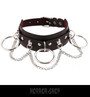 Coffee brown neclacklace/choker with ring