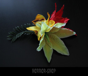 Hawaii tiki hair flower (1) big