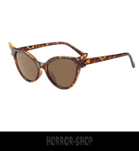 Candy Leopard retro cat eye sunglasses