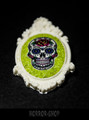 Sugarskull brooch,  white and rose (8)