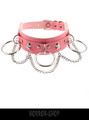 Pink choker with ring