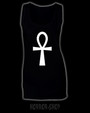 Ankh-Kleid, weißer Druck