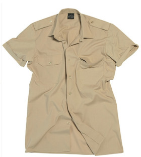 Khaki short sleeve service shirt
