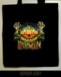 Creepy halloween -shopping bag