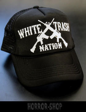 White trash nation trucker cap