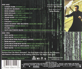  Various ‎– The Matrix Reloaded (Music From And Inspired By The Motion Picture) (2 CD, käytetty)