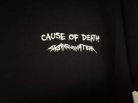 CAUSE OF DEATH- Exsanguination, Not For Me (T-paita)