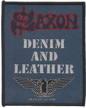 SAXON Denim And Leather patch