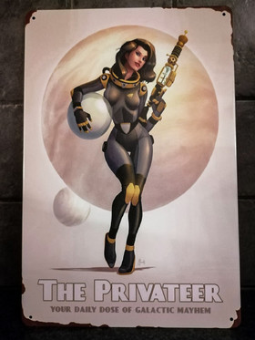 Galactic Mayhem tin sign 20cm * 30cm