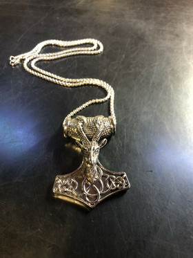 Thor´s hammer with goat´s head, big