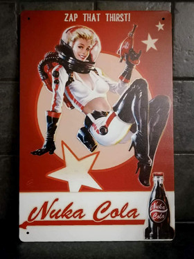 Nuka Cola - Zap that thirst! tin sign 20cm * 30cm
