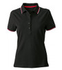 Red and white polo, Black