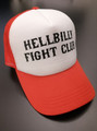 Hellbilly Fight Club - red and white trucker cap