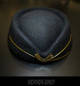 Stewardess hat, retro, black