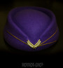 Stewardess hat, retro, violet
