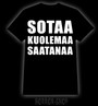 Sotaa Kuolemaa Saatanaa,  t-shirt