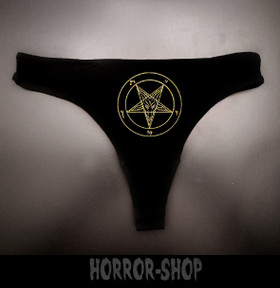 pentagram strings with gold print