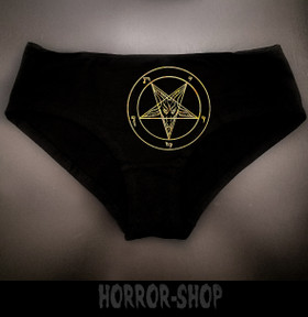 pentagram hipsters with gold print